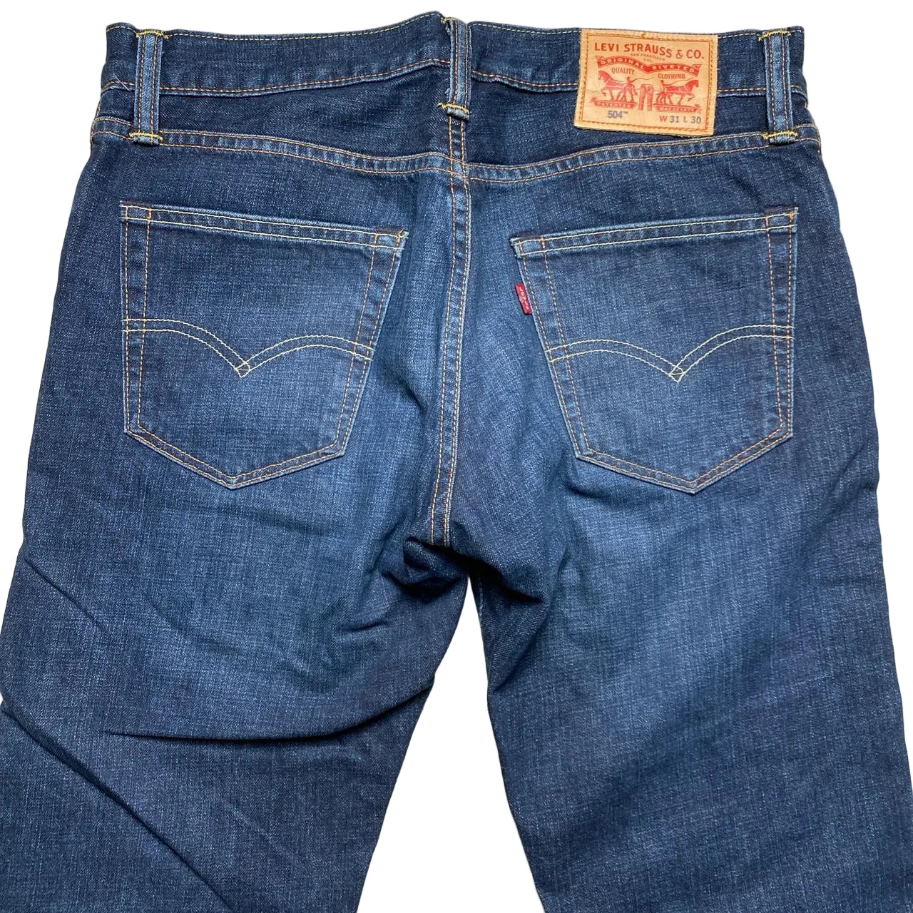 Levis 504 Dark Navy Jeans (31W)