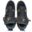 Jordan 4 Royalty Metallic Gold and Black Suede (UK 7.5)