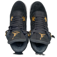 Jordan 4 Royalty Metallic Gold and Black Suede (UK 7.5)
