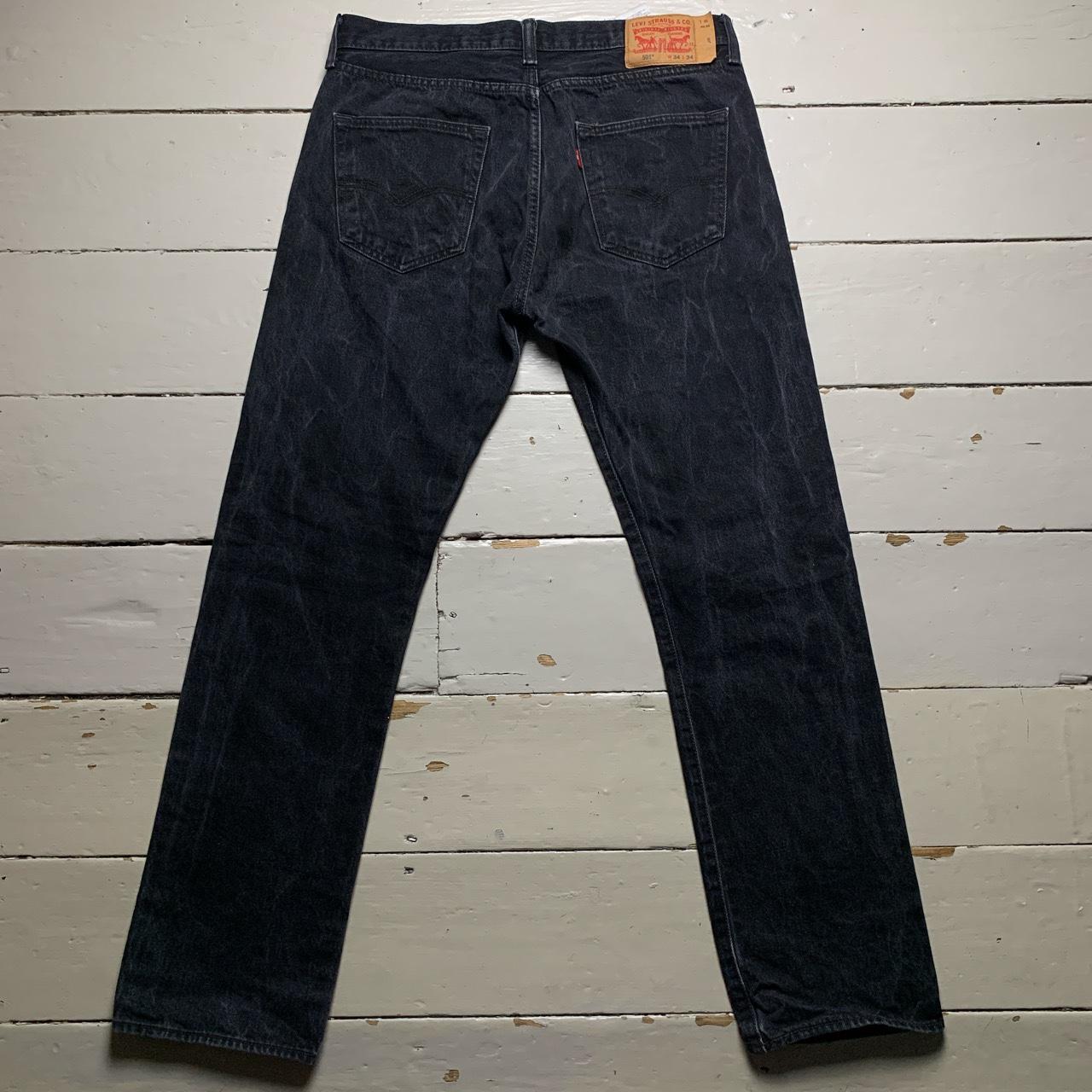 Levis 501 Black Stonewashed Jeans