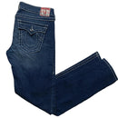True Religion Disco Julie Big T Navy Stonewash and White Stitch Womens Jeans (31W)