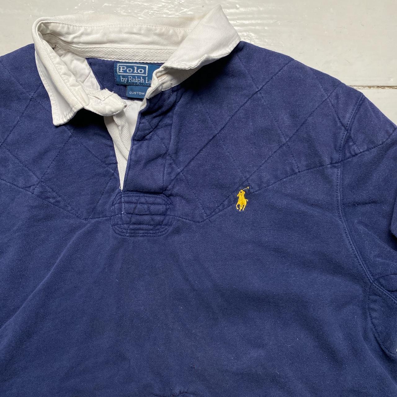 Ralph Lauren Polo Navy and Yellow Pony Rugby Polo Shirt