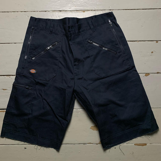 Dickies Ford Navy Cut Down Cargo Workman Trouser Shorts