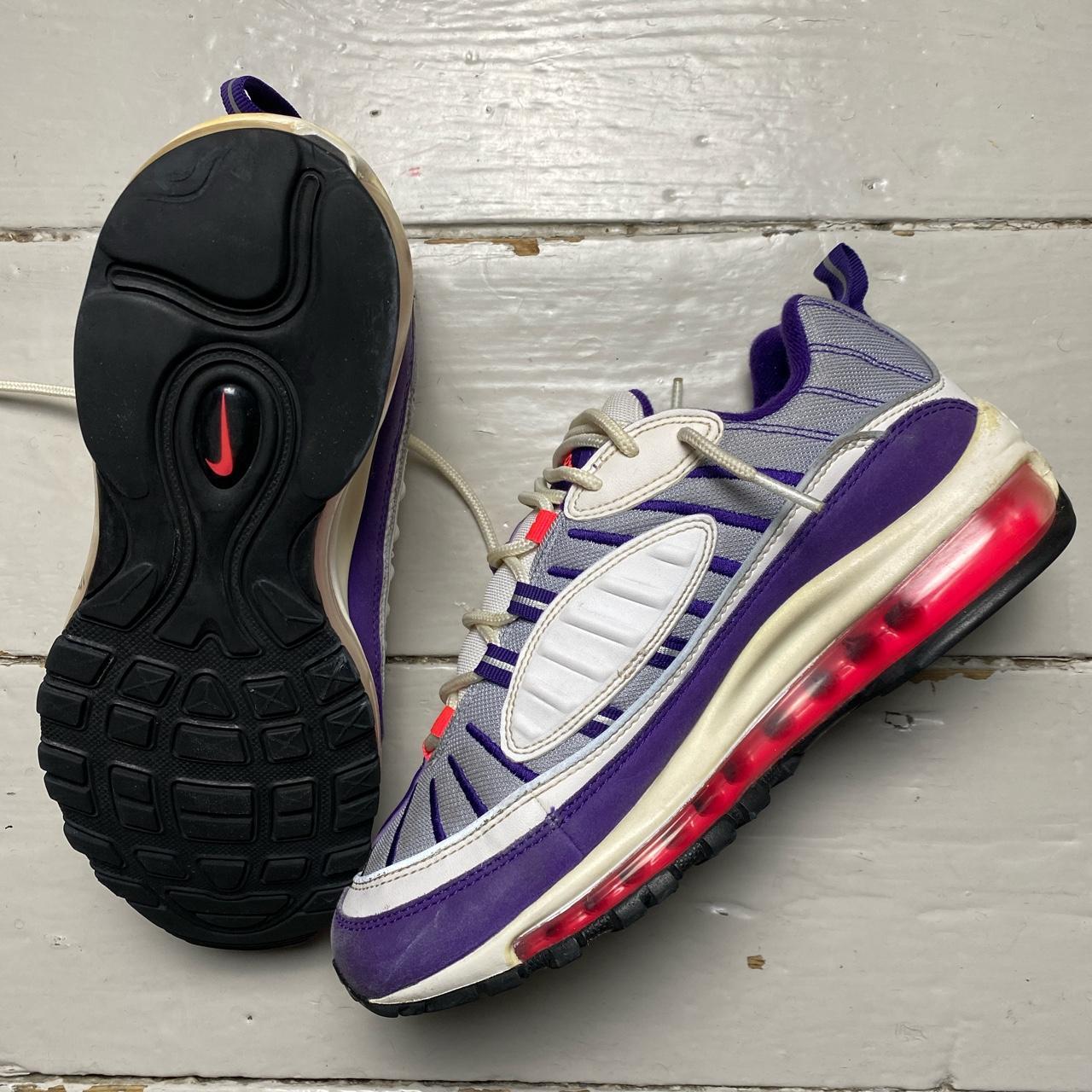 Nike Air Max 98 White Purple Pink Raptors