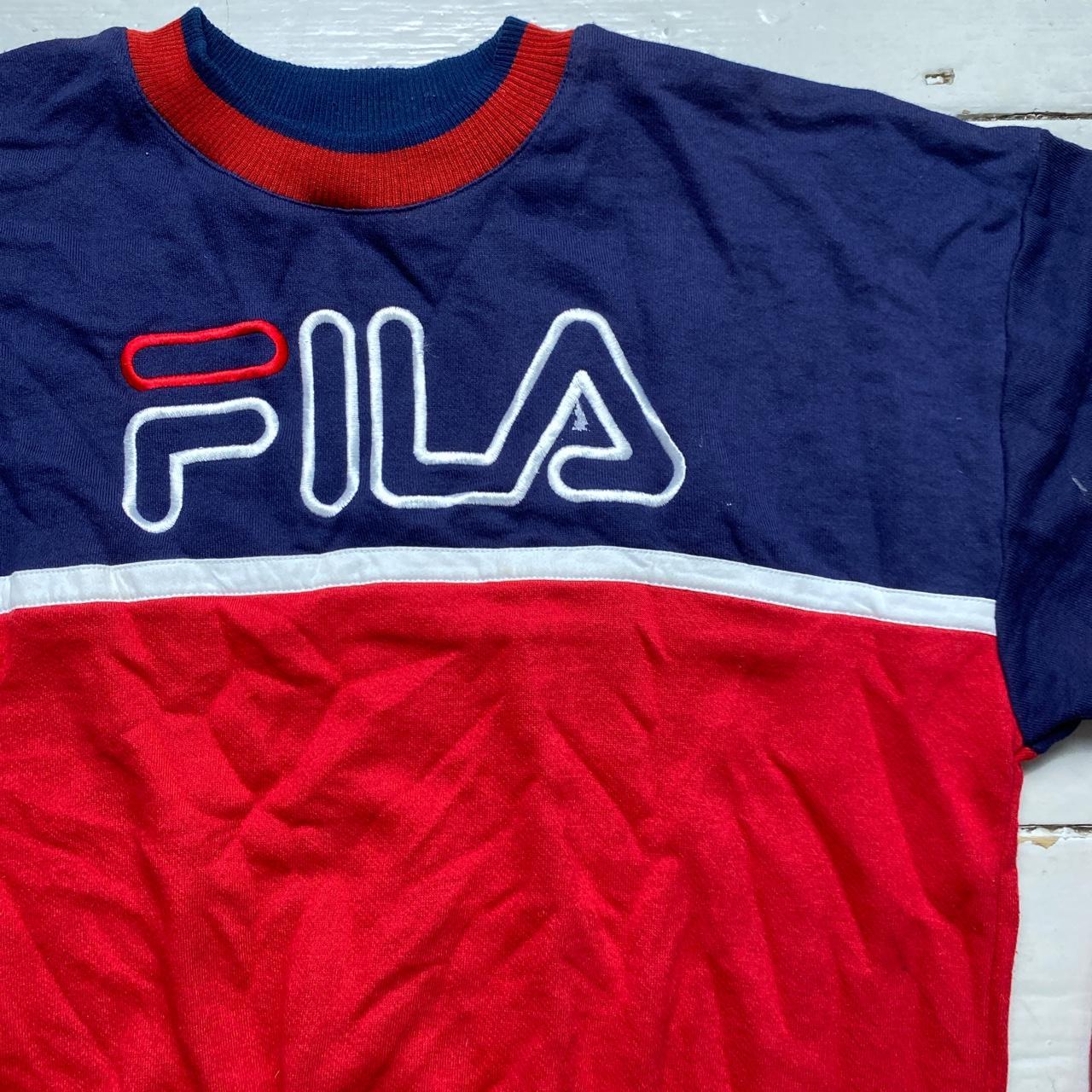 Fila Vintage 90’s Jumper Navy Red and White