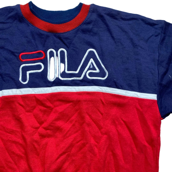 Fila Vintage 90’s Jumper Navy Red and White (M)