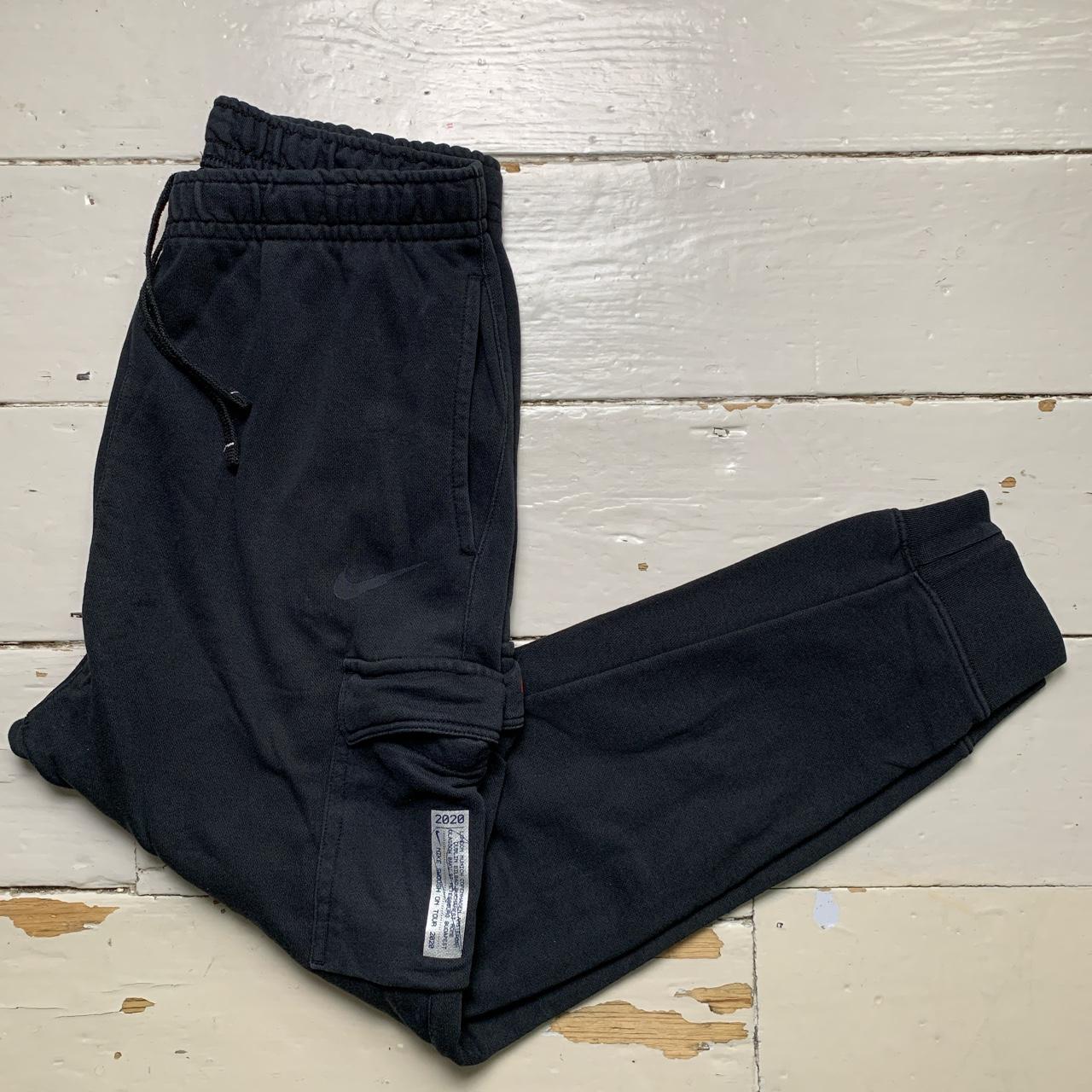 Nike Cargo Black and Red Baggy Joggers