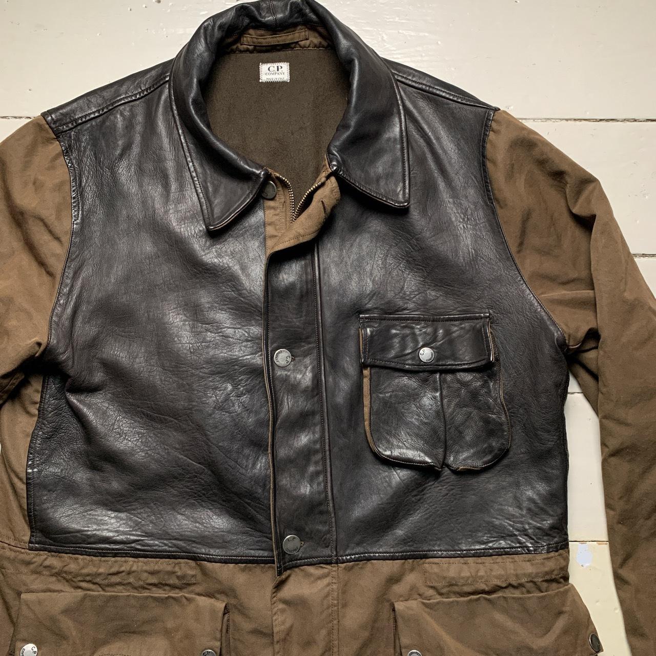 CP Company Vintage Leather Panel Lightweight Jacket