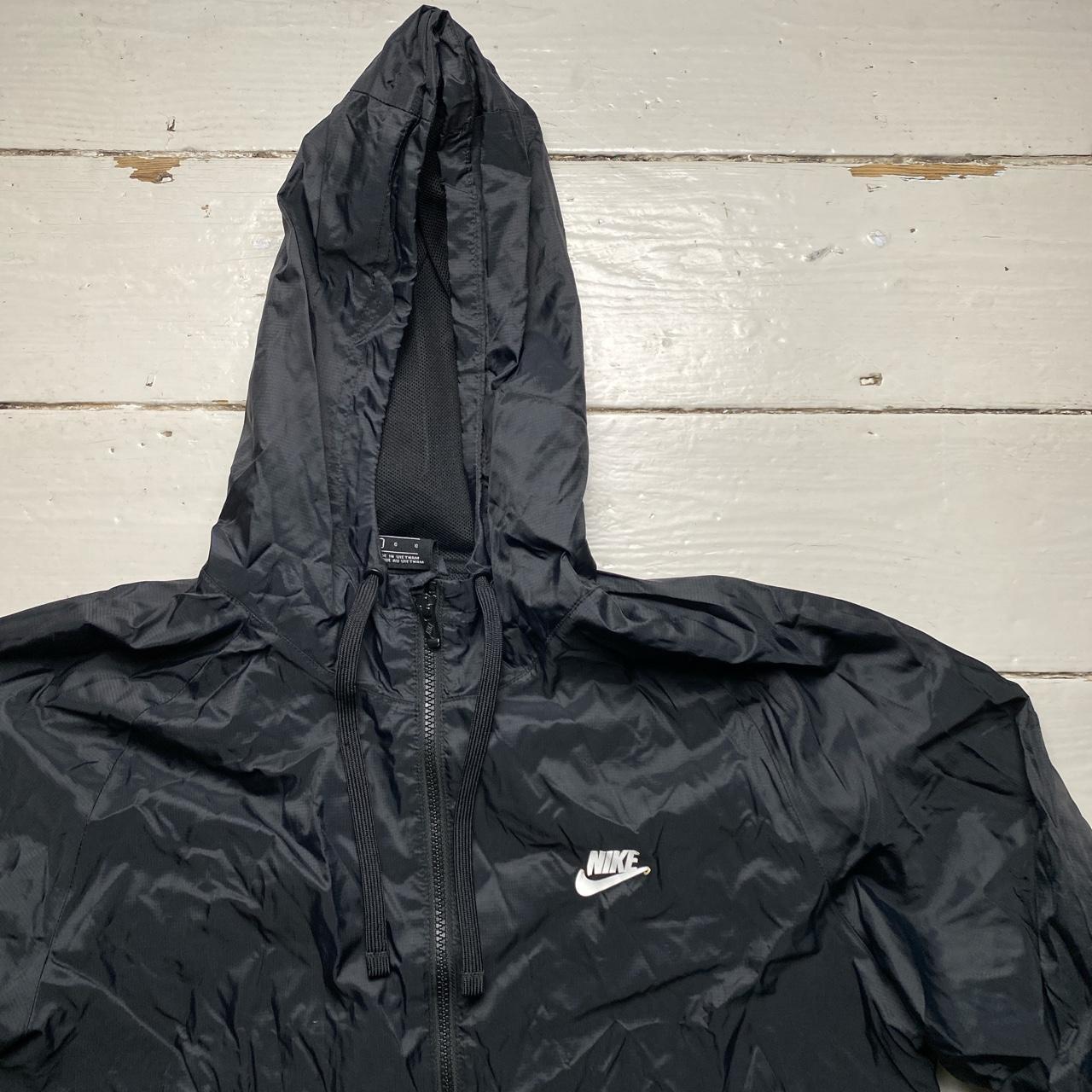 Nike Black and White Swoosh Shell Windbreaker Tracksuit Jacket