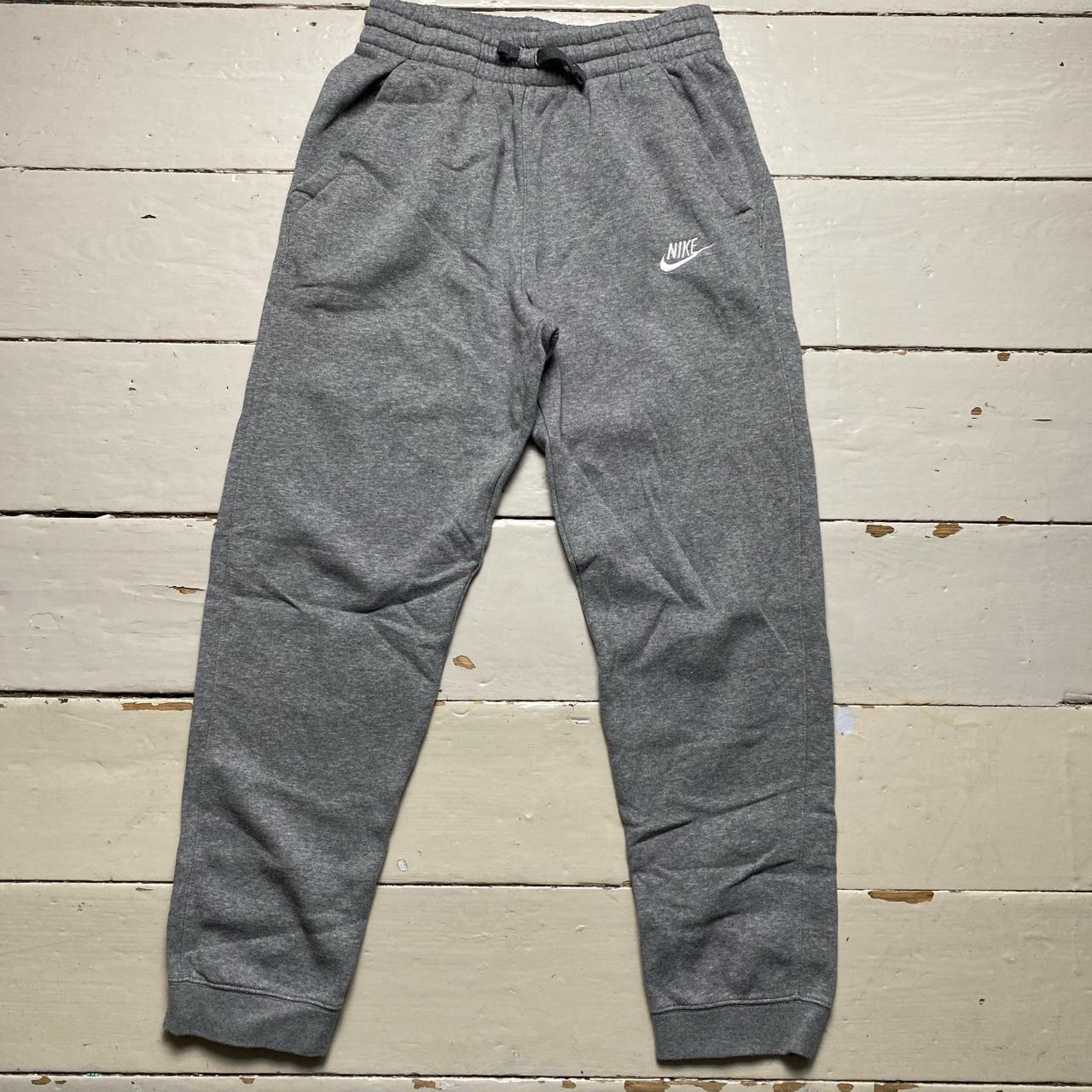 Nike Swoosh Grey and White Joggers