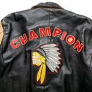 Osaka Champion Red Indian Leather Bomber Jacket (L)