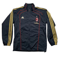 AC Milan Football Vintage Black Gold and Red Shell Tracksuit (L)