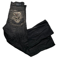 Ecko Unlimited Vintage Snake and Skull Embroidery Jeans