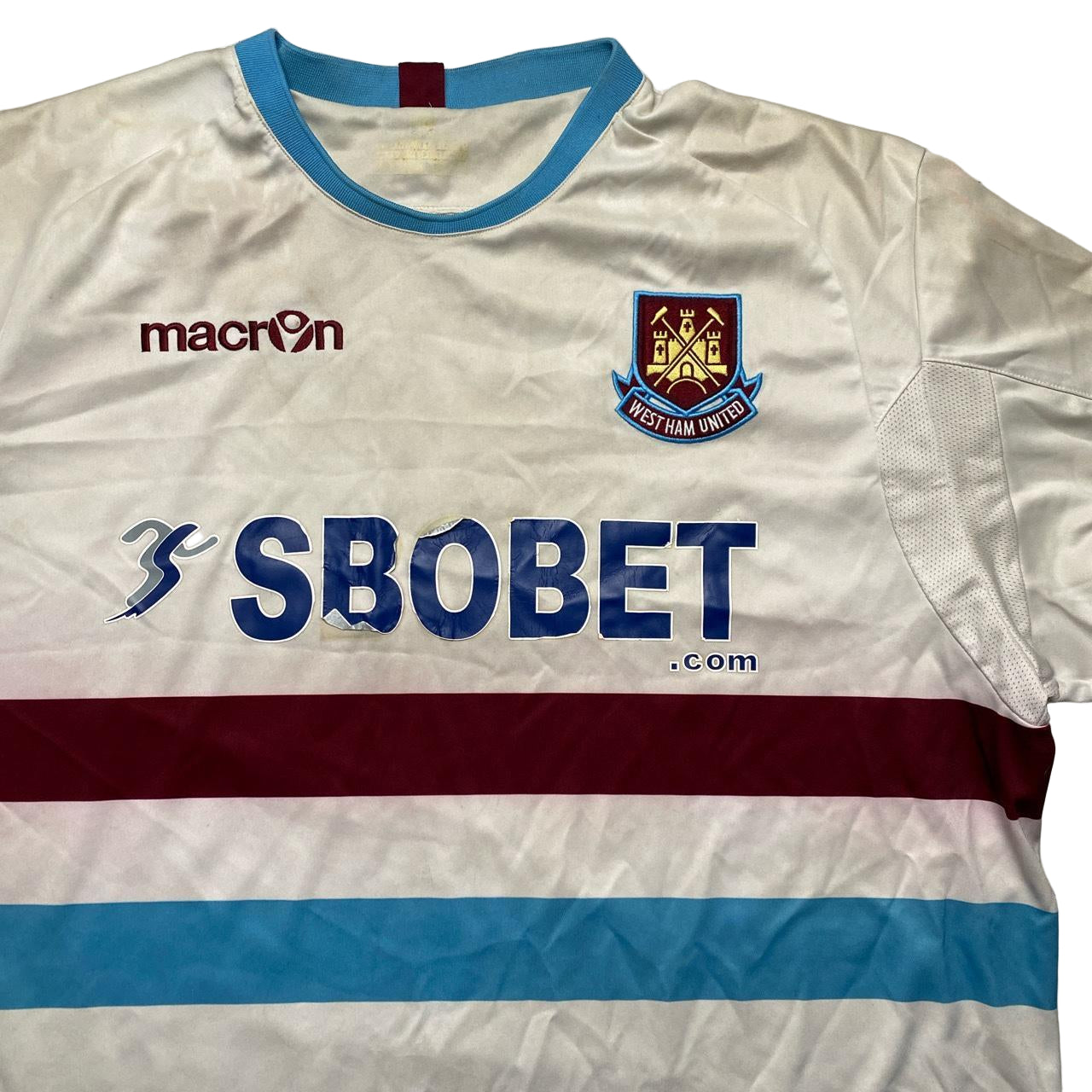 West Ham United Macron Vintage Football Jersey (2XL)