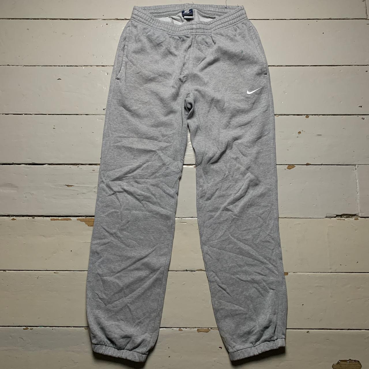 Nike Swoosh Baggy Grey and White Joggers