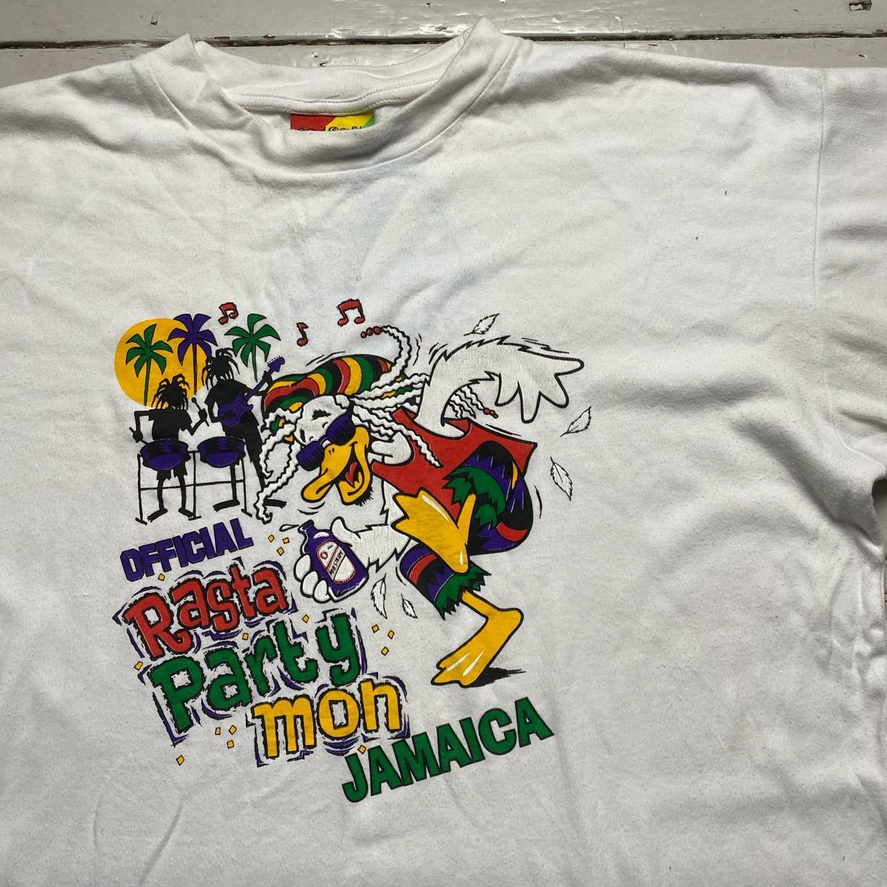 Rasta Party Mon Jamaica Red Stripe Vintage 90’s T Shirt
