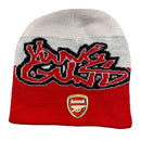 Arsenal Young Guns Graffiti Mens Beanie Hat Red White and Black