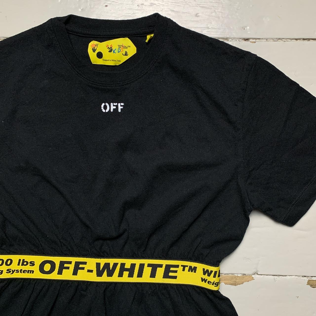 Off White Kids Dress Black and Yellow