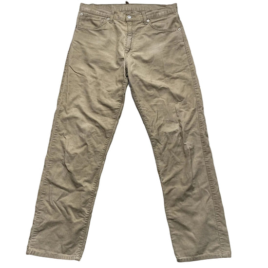 Levis 521 Corduroy Vintage Cream Jeans (34W)