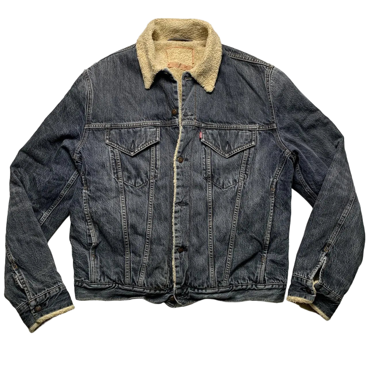 Levis 71550-04 Vintage Grey Sherpa Denim Jacket (XL)