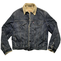 Levis 71550-04 Vintage Grey Sherpa Denim Jacket (XL)