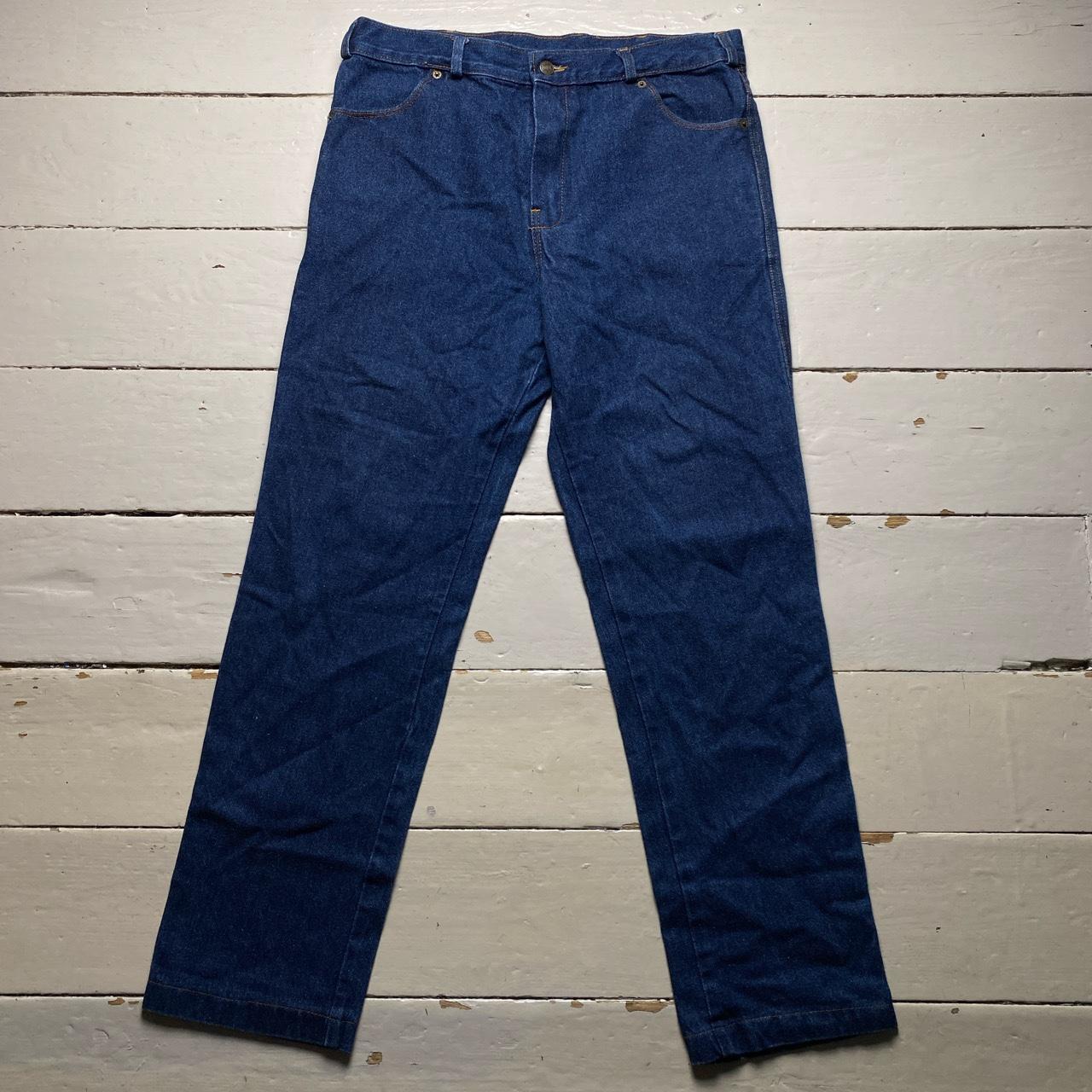 HM Prison Vintage Navy Baggy Jeans