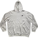 Nike Cream White and Black Swoosh Hoodie