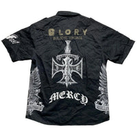 Glory Bulzeye Vintage Choppers Vintage Motorcycle Biker Shirt (XL)