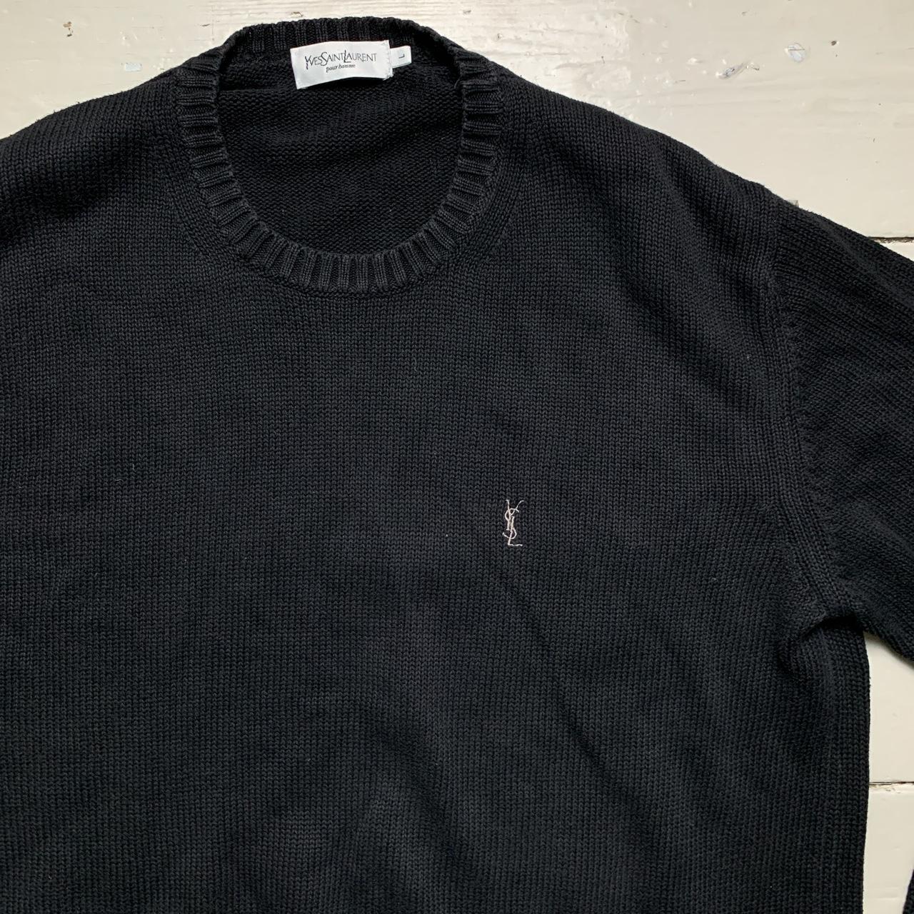 YSL Yves Saint Laurent Vintage Black Jumper