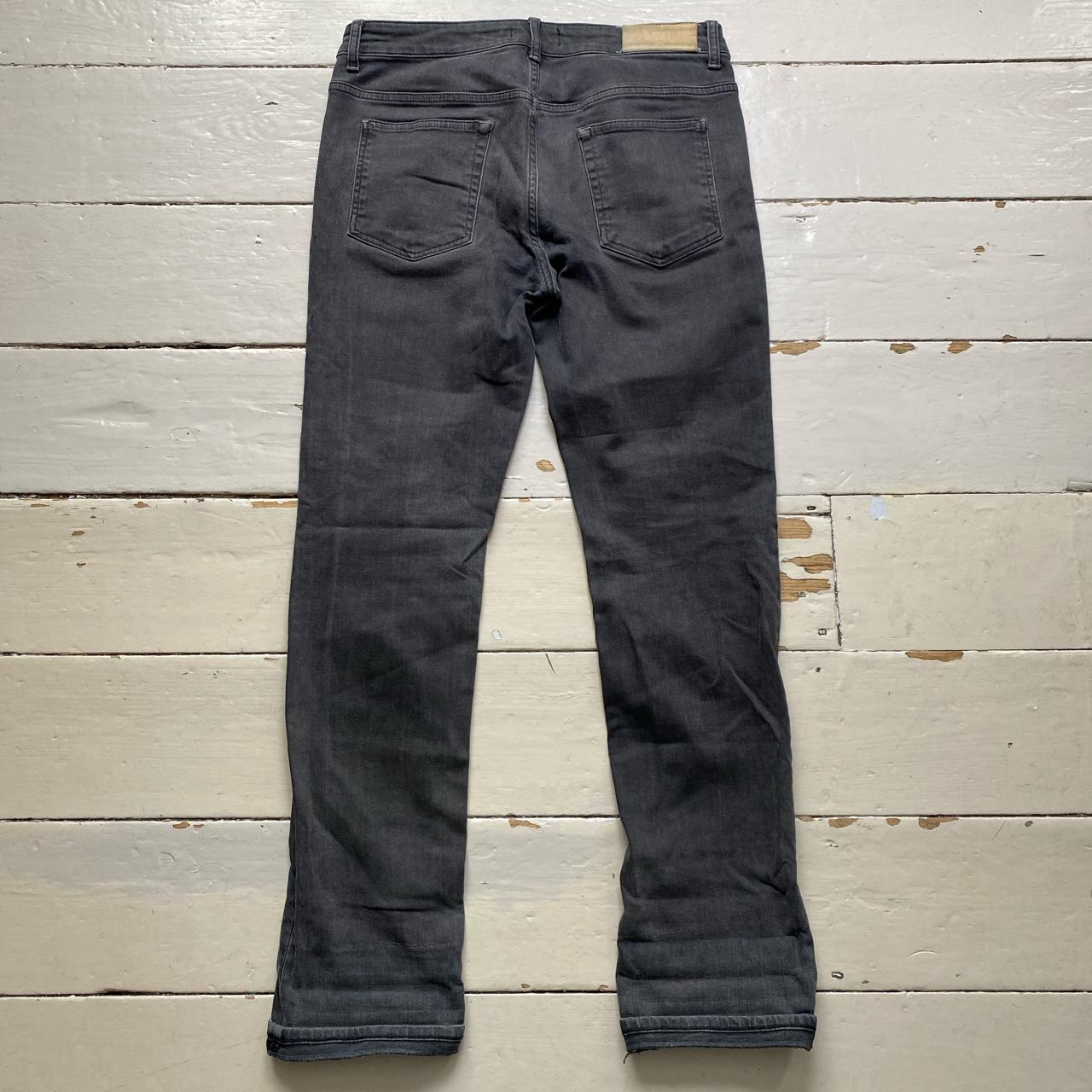Acne Studios Hex Filter Grey Roll Up Jeans