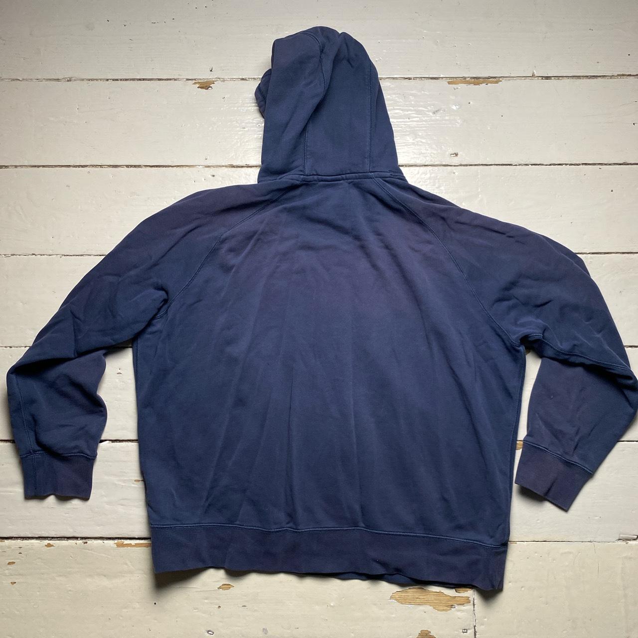 Nike Swoosh Navy and Grey Pullover Hoodie