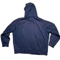 Nike Swoosh Navy and Grey Pullover Hoodie (2XL)