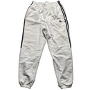 Adidas White and Navy Stripe Baggy Trackpant Shell Bottoms (36W)
