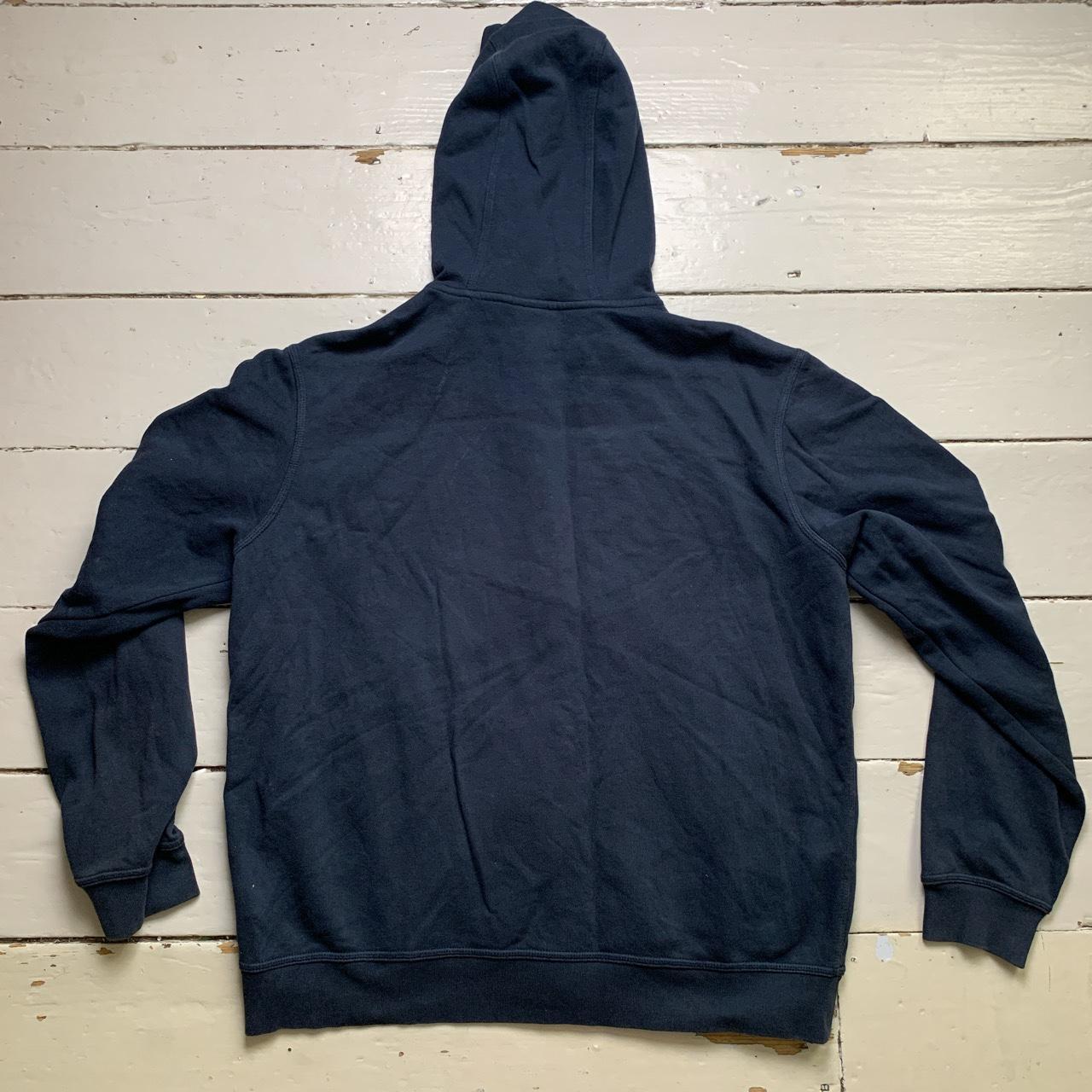 Nike Swoosh Navy and White Hoodie