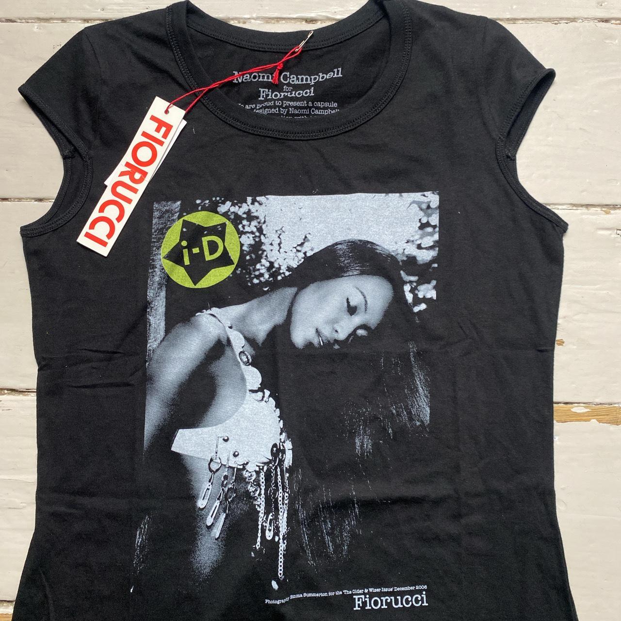 Fiorucci Naomi Campbell ID Magazine Black Vest T Shirt