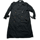 YSL Yves Saint Lauren Vintage 90’s Trench Coat Black (XL)