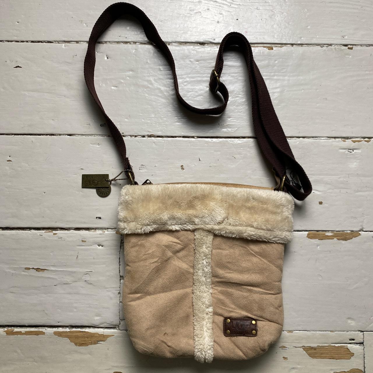 UGG Fur Trim Pouch Messenger Bag