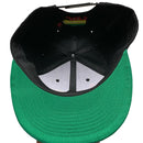 California Republic Black Rasta and Green Snapback Cap