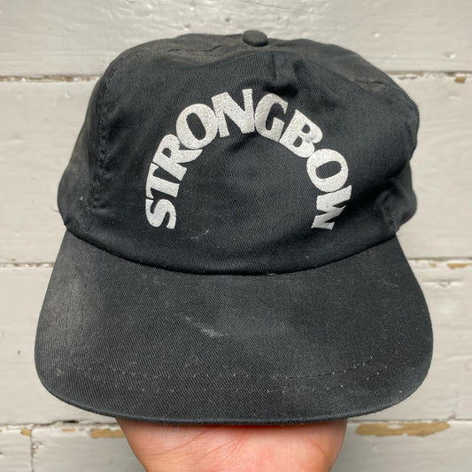 Strongbow Supacap Vintage 90’s Black and White Snapback Cap