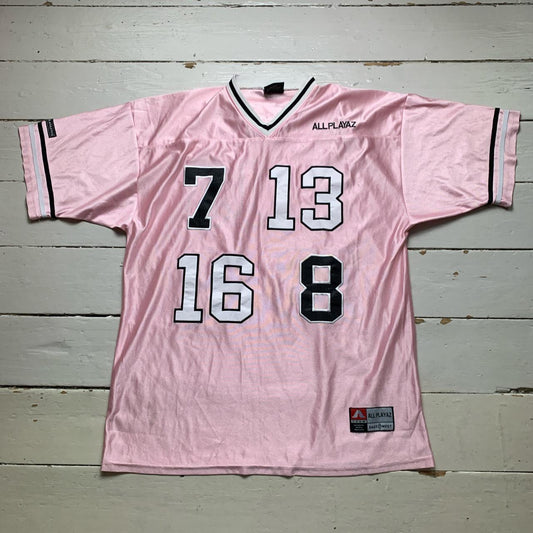 All Playaz Pink NFL Type Vintage Jersey