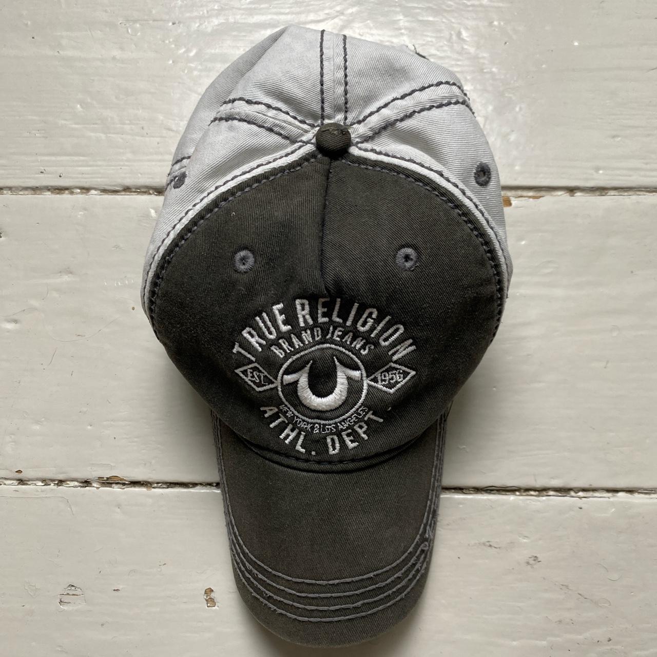 True Religion Khaki and White Baseball Cap