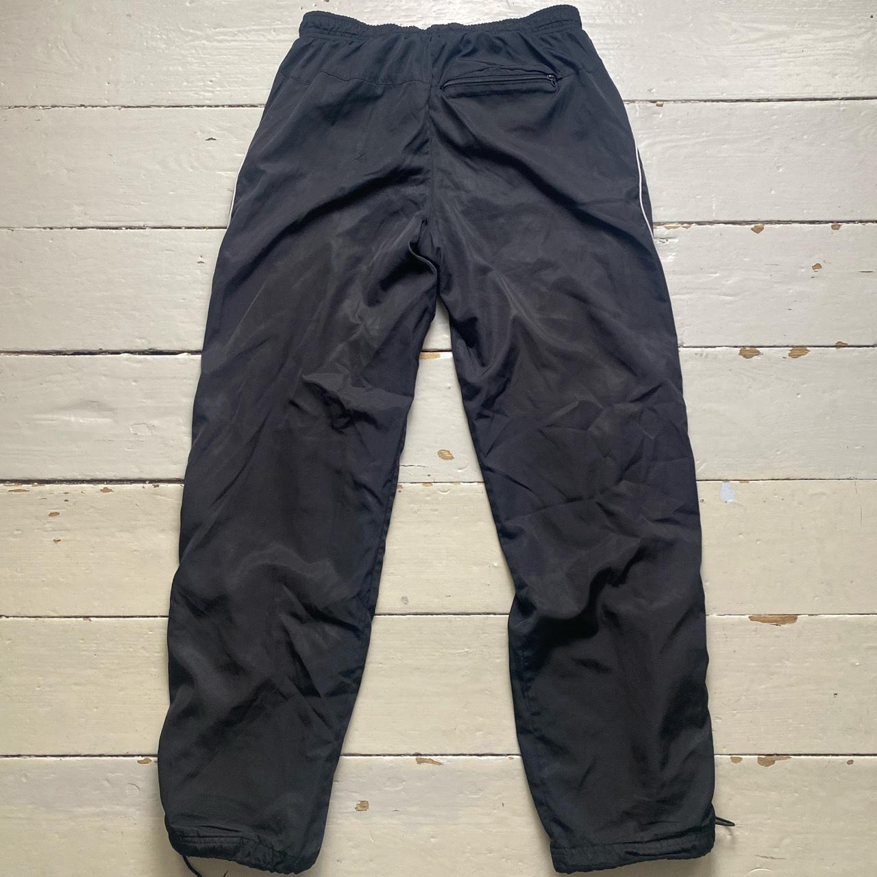Nike Black and White Shell Trackpant Baggy Bottoms