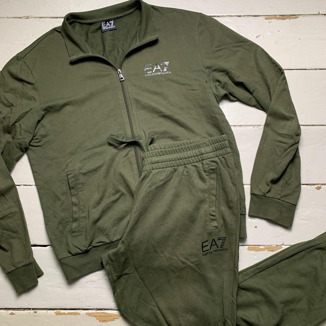 Khaki on sale armani tracksuit