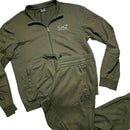 EA7 Olive Khaki Green Full Tracksuit (XL)