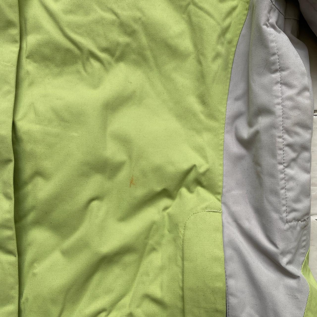 Salomon Green and White Fleece Lined Ski Jacket (L)