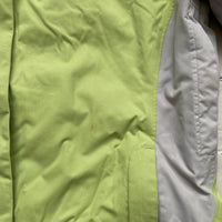 Salomon Green and White Fleece Lined Ski Jacket (L)