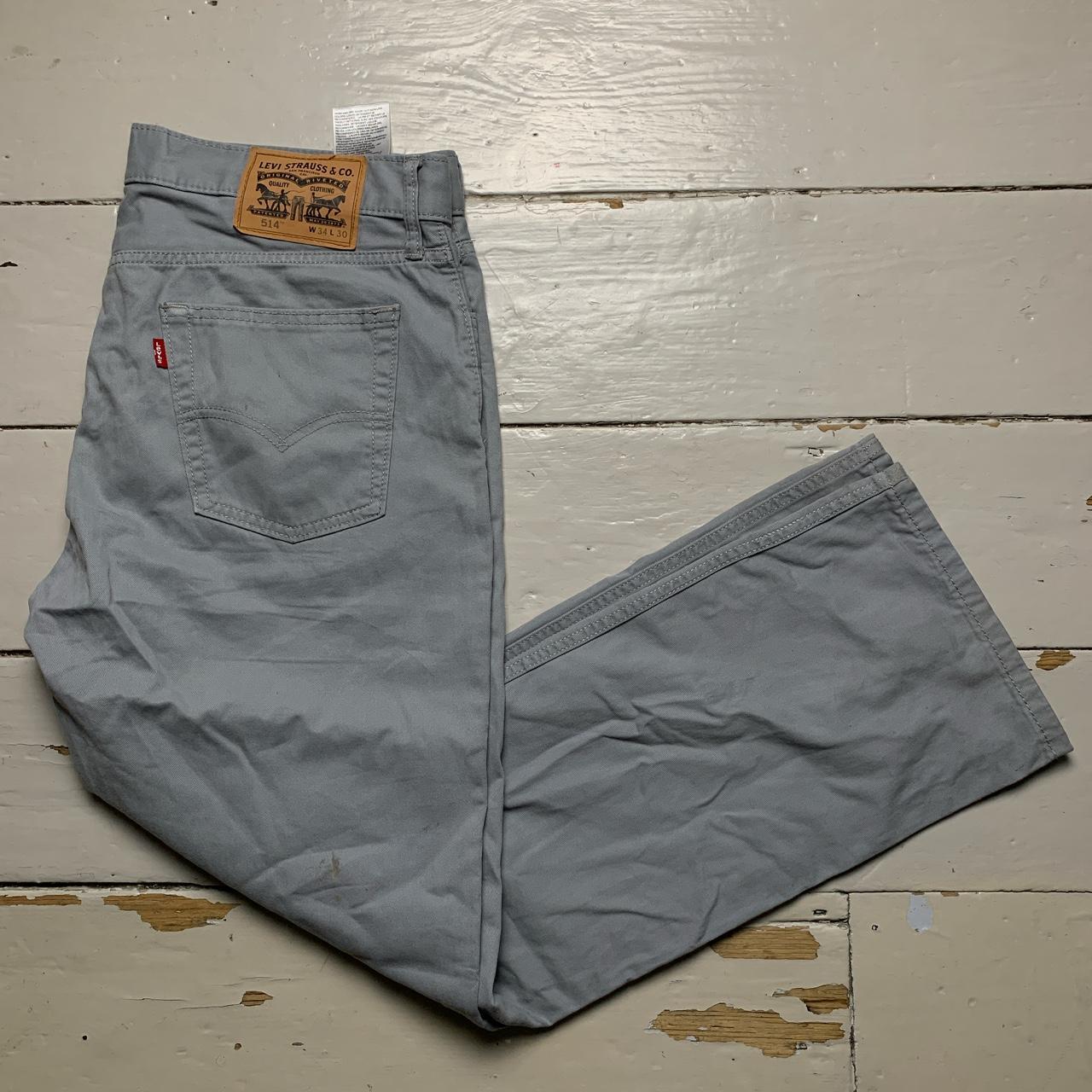 Levis 514 Grey Silver Trouser Jeans