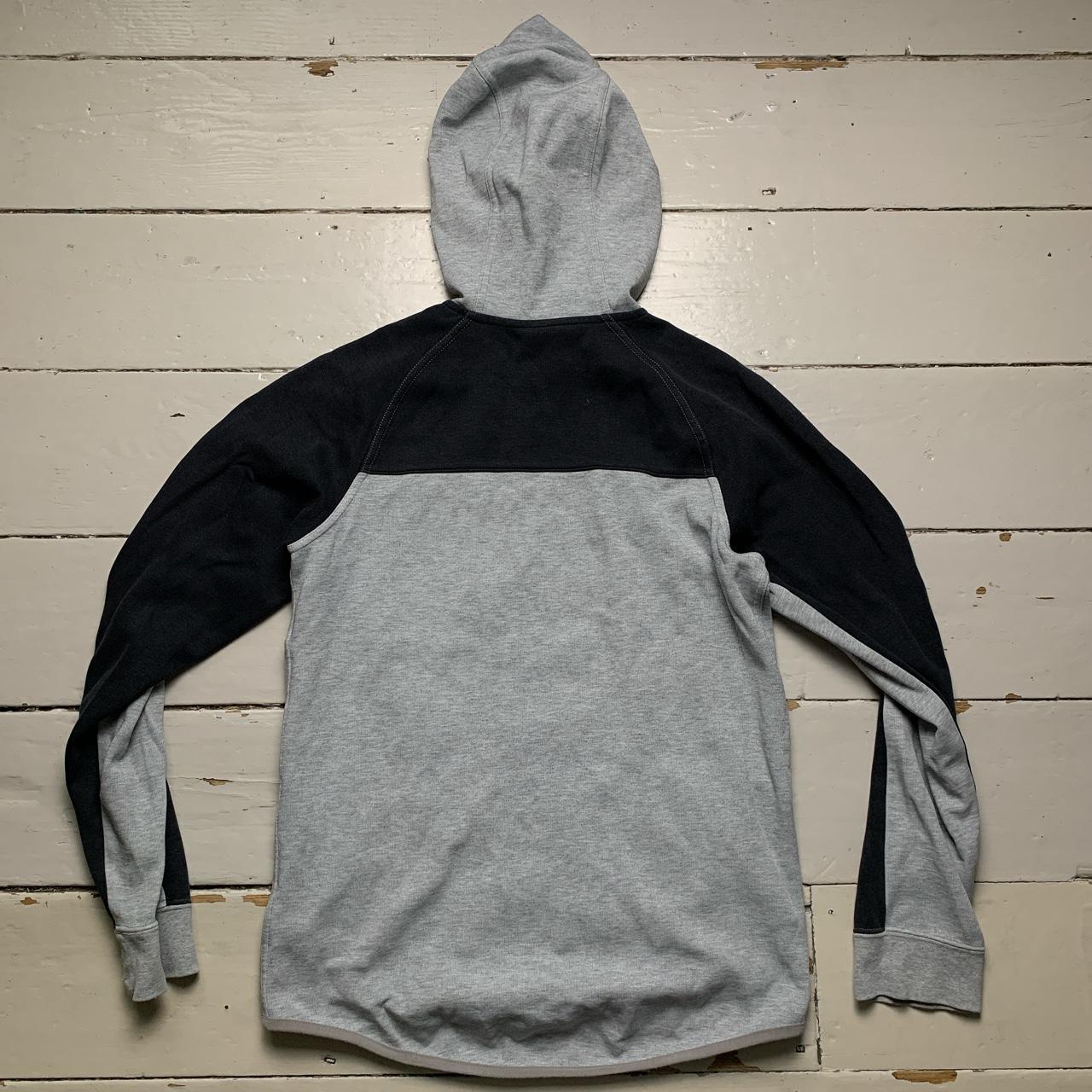 Nike Swoosh Grey and Black Hoodie