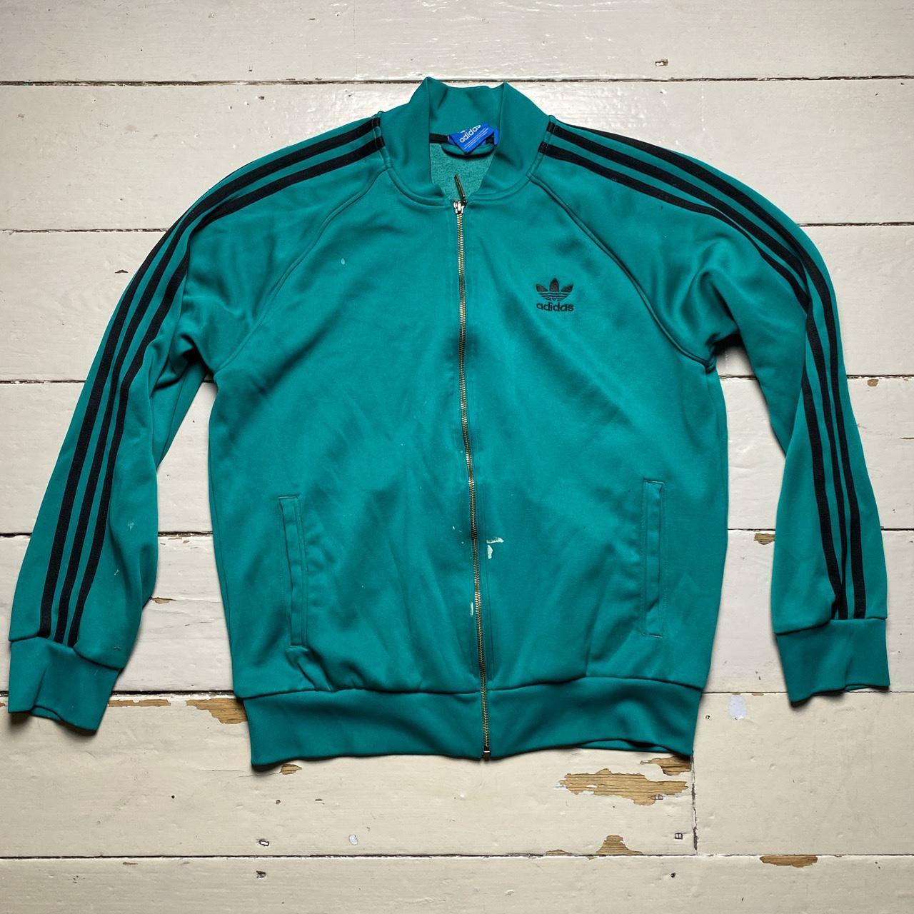 Adidas SST Green and Black Tracksuit Jacket