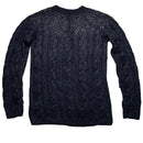 All Saints Black and Grey Thick Knitted Jumper (M)